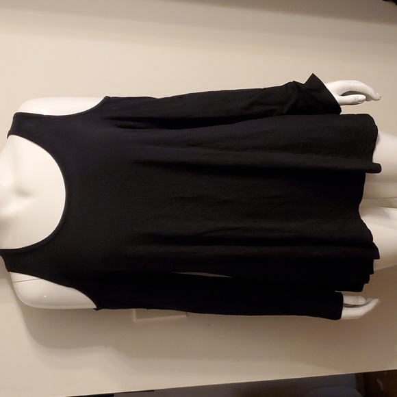 Blue Sky Cold Shoulder Bamboo Top - Picture 1 of 4